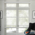 White dust resistant wooden roller shutter for kitchen cabinet